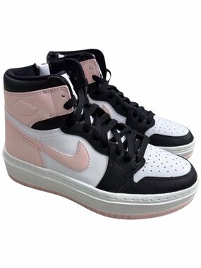 Women's Air Jordan 1 High Elevate in the Atmosphere Soft Pink Black Toe Size 9